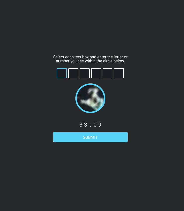 CAPTCHA Challenge - Verify human access